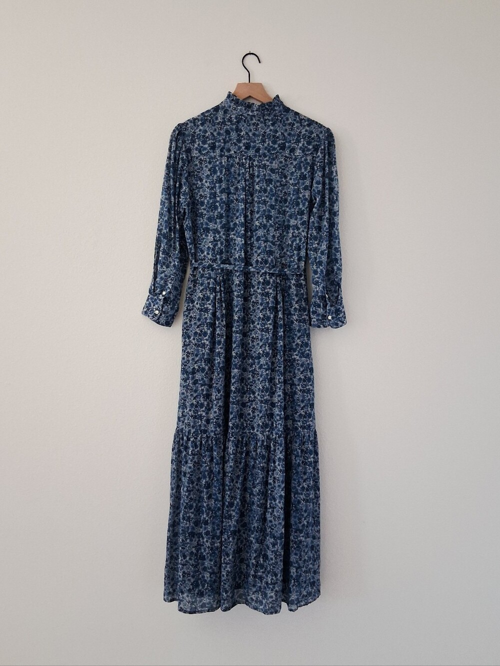 Trovata Birds Of Paradis Mamie Long Maxi Dress Indigo Floral - Picture 6 of 15